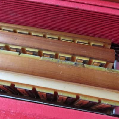 BORSINI BUILT 'MODERN' CUSTOM 120 BASS ACCORDION  {TONY DANNON STUDIO EDITION}  4/5 REEDS with 9/6 REGISTERS CLEAN 1 OWNER! image 22