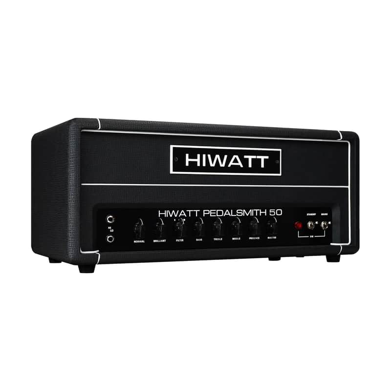Hiwatt T-Series PEDALSMITH 50 50-Watt Tube Guitar Amplifier Head - Black image 1