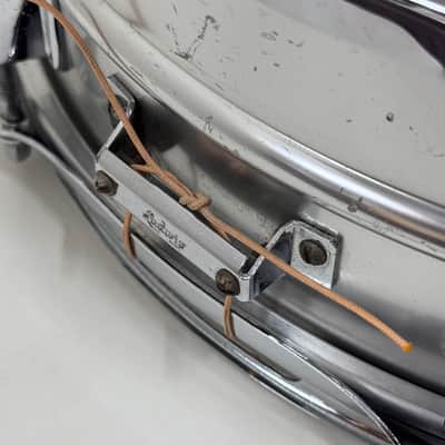 VINTAGE LUDWIG 1960s Acrolite Snare Drum 14"x5" Aluminum image 4