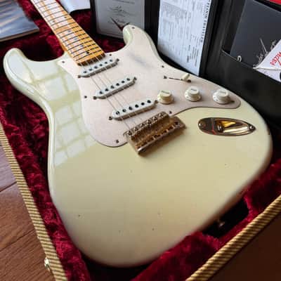 2021 Fender Custom Shop ‘55 Stratocaster Relic - Aged Desert Tan image 1