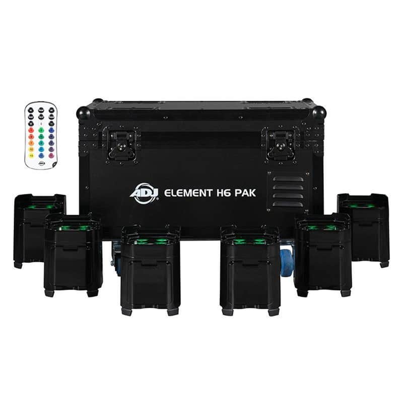 American DJ Element H6 Pak with Charging Case (6-Pack) image 1