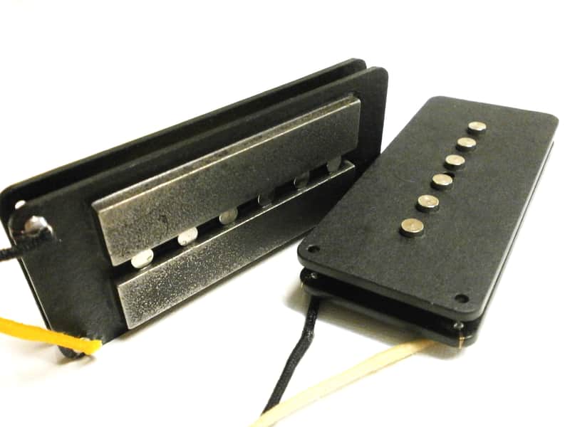 Jazzmaster HYBRID Pickup Set HOT Alnico 2 P90 / Humbucker Hand Wound Fender FAT by Q pickups image 1