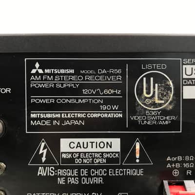 Vintage Mitsubishi Receiver Model DA-R56 image 8