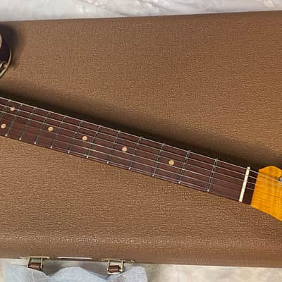 NEW! Fender Custom Shop Flamethrower Telecaster Custom - Journeyman Relic - Modern Specs - Texas Special Pick-Ups - AAAA Flamed Neck - Purple Sparkle - Authorized Dealer - 7.6lbs - G06941 image 5