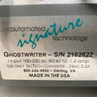 Ghostwriter T-200 2016 autograph machine Signature autopen image 3