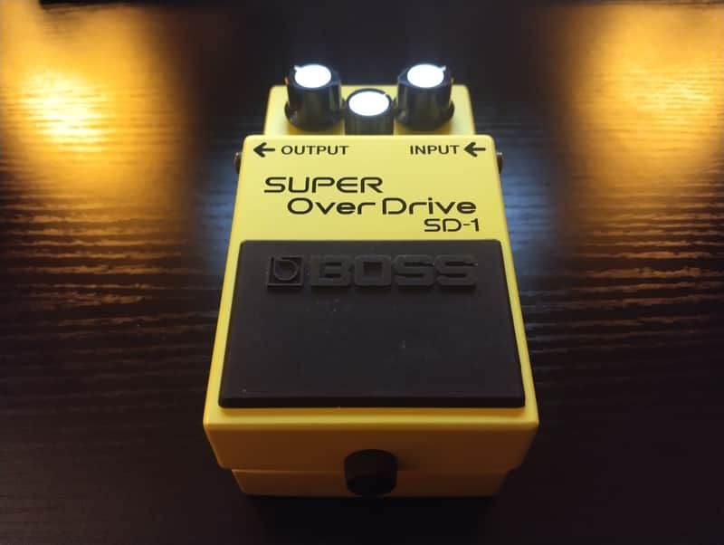 Boss SD-1 Super OverDrive (Silver Label) 1997 - Present Yellow