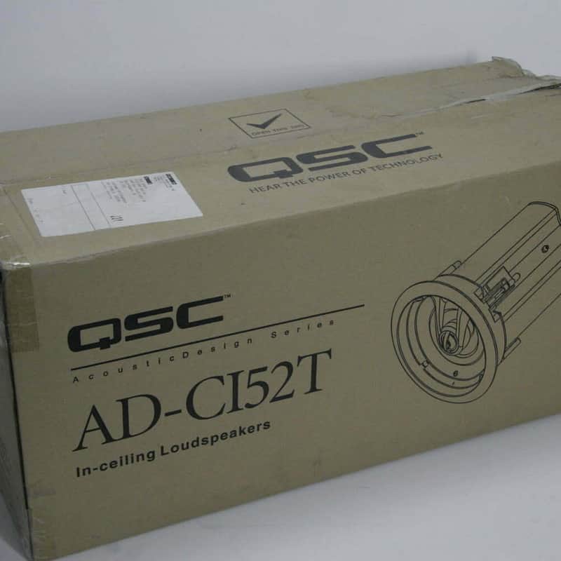 2025 QSC AcousticDesign Ceiling Speakers [AD-CI52T] – Pair Black