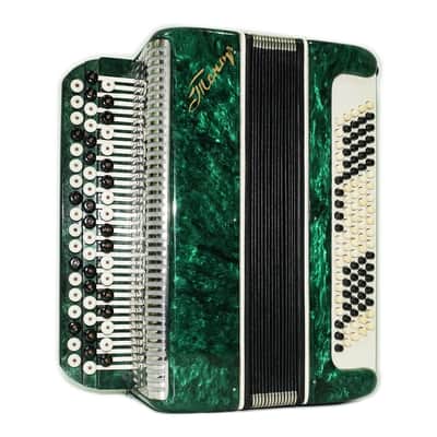 Tenor Bayan Ukraine Chromatic Button Accordion 100 Bass, New Straps and Case, Concertina Stradella B System, Harmonica in Tune, 2726 image 1