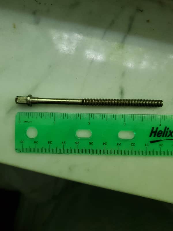 6x Vintage LEEDY & LUDWIG NICKEL TENSION RODS Screws image 1