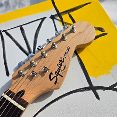 Squier Stratocaster Bullet EVH tribute image 9