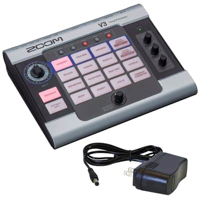 Zoom V3 Multi-Effects Vocal Processor Bundle with 9V Pedal Power Supply V-3 image 1