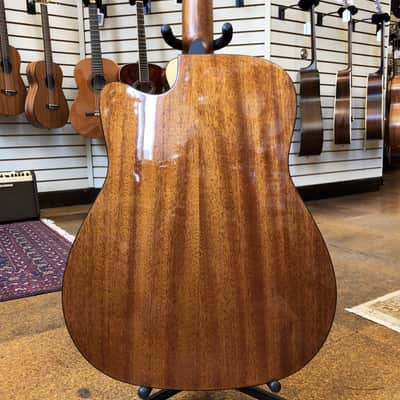 Yamaha FGX800C Solid Top Dreadnought Acoustic-Electric Natural image 3