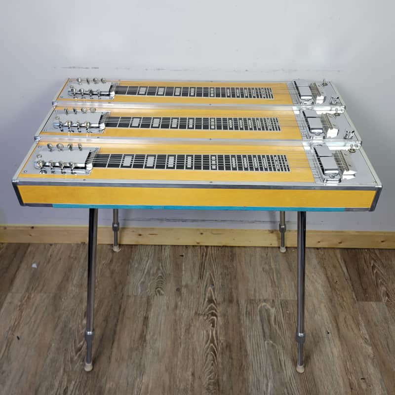1957 Rickenbacker 518 8/8/8 Triple Neck Console Steel Guitar - Natural With OHSC image 1