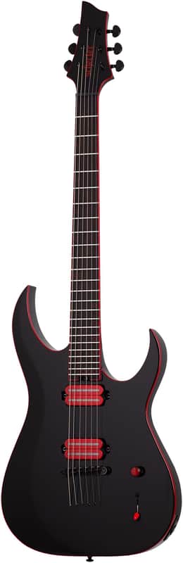 Schecter Sunset-6 Red Dawn (2025) - Gloss Black