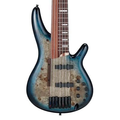 Used Ibanez SRAS7CBS SR 7-Str Electric Bass w/Case - Cosmic Blue Starburst image 1