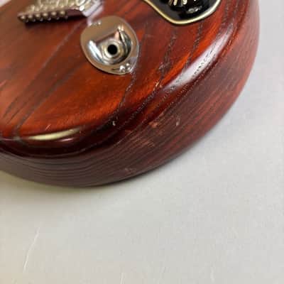 Fender FSR American Standard Hand Stained Ash Stratocaster Wine Red image 10