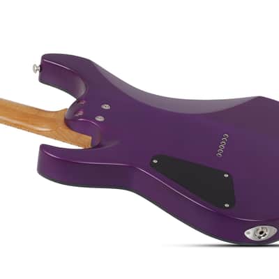 Schecter C-1 Standard Plus guitar in Transparent Purple Burst image 6