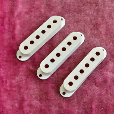 Vintage 1959 Fender Stratocaster Pickup Cover Set - Pre-CBS Strat Covers - 1950's 1960's image 2