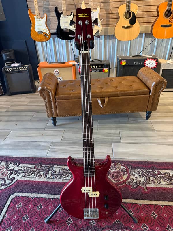 Washburn 1980 SB4R Wing Series Scavenger 4-String Electric Bass Guitar w/Gig Bag (USED) image 1