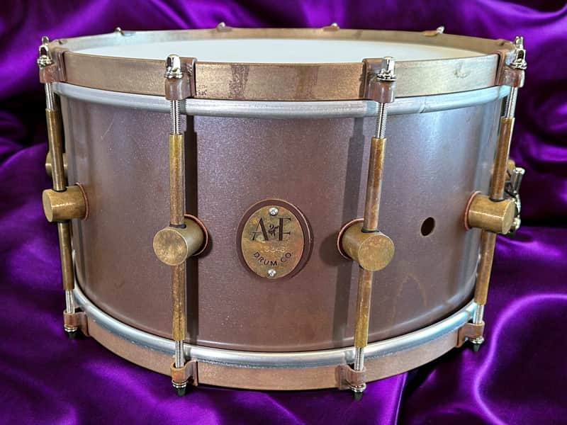 A&F Drum Co. 7x13 Raw Copper Snare 2025 - Raw Copper image 1