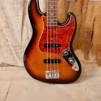 Fender '62 Reissue Jazz Bass AVRI Stack Knob 1993 - Sunburst image 7