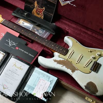 Fender Custom Shop John Cruz 1959 Hardtail Stratocaster Heavy Relic-Sonic Blue image 1