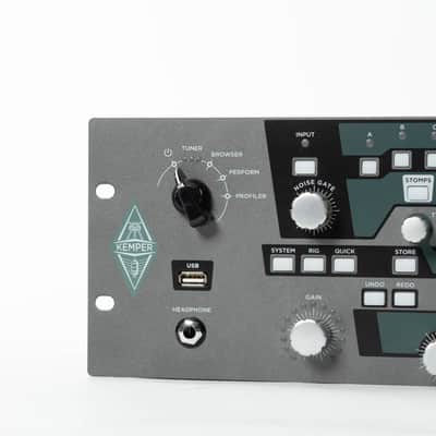 Kemper Amps Profiler Rack Modeling Guitar Amp with Remote Controller Pedal Black image 3