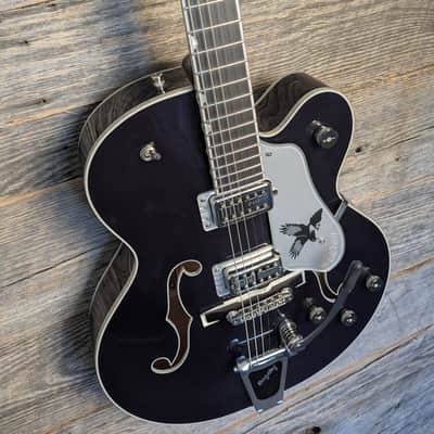 Gretsch G6136T-RR Rich Robinson Signature Falcon w/Bigsby - Raven's Breast Blue image 5