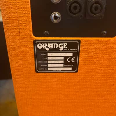 With added casters- Orange OBC410HC 600-Watt 4x10" Bass Speaker Cabinet 2024 - Present - Orange image 4