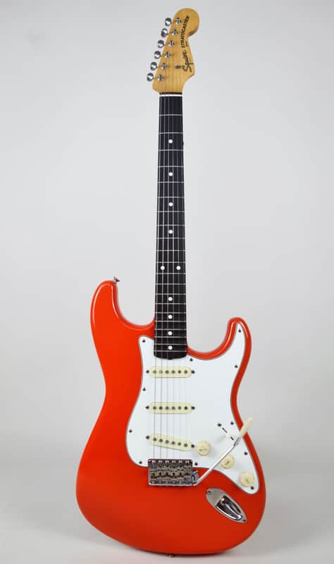 Squier by Fender SST-45 Fiesta Red(FRD) 1983 JV Serial FujiGen MIJ Stratocaster, SQ-4 Alnico PU image 1