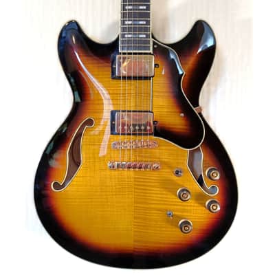 Ibanez AS153-AYS VIDEO DEMO Artstar Semi-Hollow Sunburst 2015 Hard Case Super 58s image 1