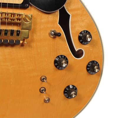 Carvin 1980s SH225S Semi-Hollow Electric Guitar with Gig Bag - Natural - Used image 6