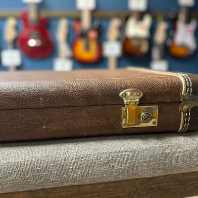 RARE 2001 Fender American Deluxe Zone Bass Vintage Hard Case (OHSC) - Brown Tweed image 9