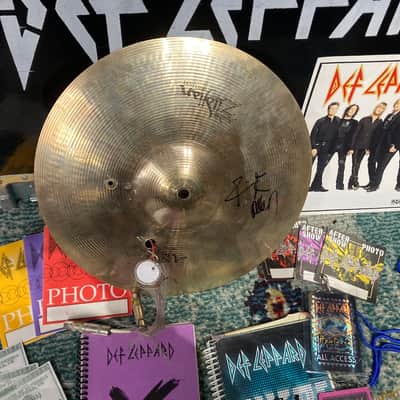 Zildjian - Rick Allen's Def Leppard, 13" New Beat Hi Hat Bottom Trigger (RA #4003) SIGNED!! image 1