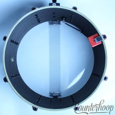 *ddrum Exclusive Hybrid Snare Drum Built-In Trigger 14x6" Black Satin 100% Birch image 9