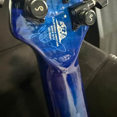 SIGNED Ernie Ball Music Man EBMM Majesty John Petrucci Blue Ink 6 image 6