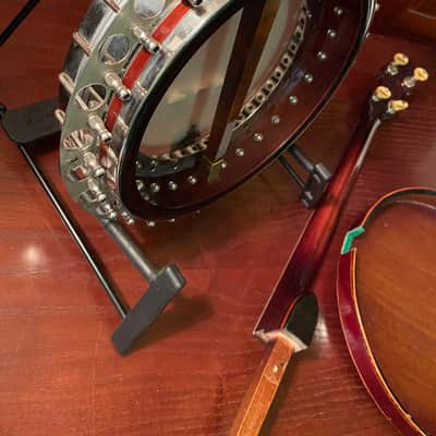 Stromberg Marimba Brazilian Rosewood Five Resonator Banjo Conversion w/ Original Tenor Neck Circa 1925 image 23