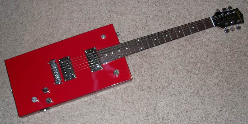 Gretsch Electromatic Bo Diddley 1810 Square Electric Guitar 2001 Gloss Red image 1