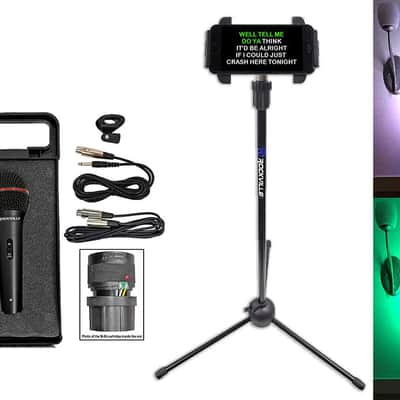 NYC Acoustics Bluetooth Karaoke Machine System wActive+TV LED's+Mic+Remote+Stand image 12