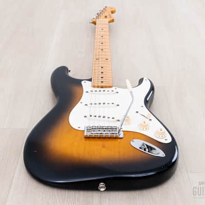 1991 Fender '54 Stratocaster ST54-900 Sunburst Lacquer w/ American Vintage Pickups & Case, Japan MIJ Fujigen image 11