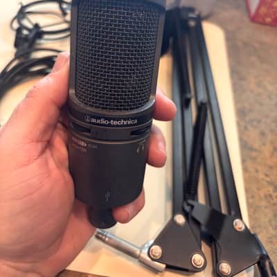 Audio-Technica AT2020USB+PK Podcast Bundle 2022 - Present - Black image 4