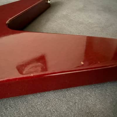 1989 Gibson Flying V '67 Reissue 1989 Nashville | 1st-Year '67 Reissue! | Cherry Red | Seymour Duncan Phat Cat P-90 image 7
