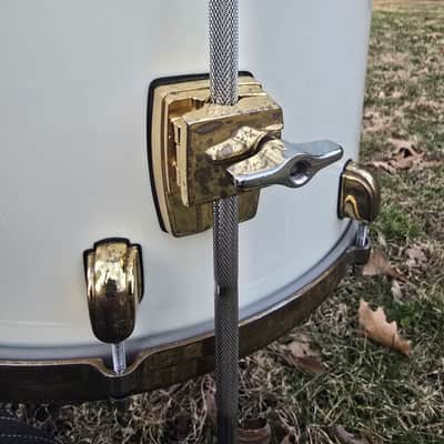 Tama Starclassic Maple MIJ 13,16,22 with matching snare 1990s - Piano White Lacquer /Gold hdwr. image 17
