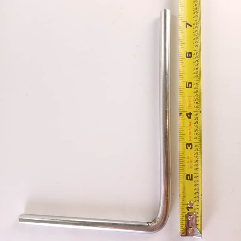 Slingerland 3/8x5x7"Cymbal L-Arm Rod Chrome Vintage 50s Bass Drum Mount Holder image 1
