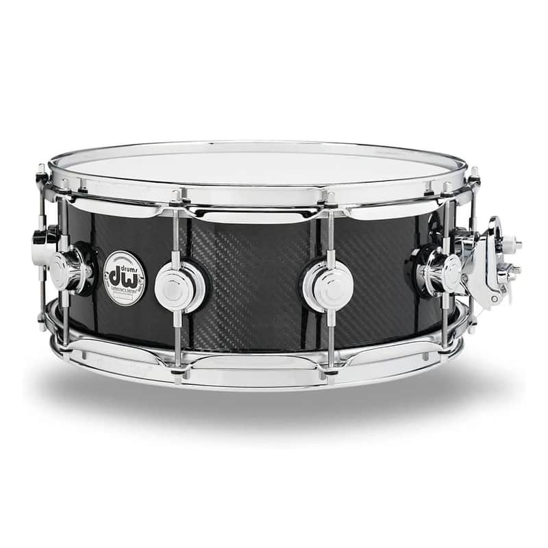DW DRVF5514SV Collector's Series Carbon Fiber 5.5X14" Snare Drum image 1