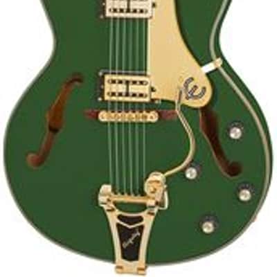 Epiphone Emperor Swingster Hollowbody Electric Guitar Forest Green Metallic image 1