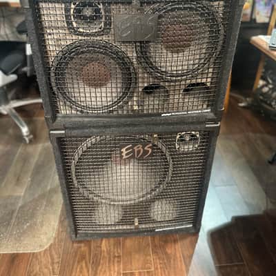 EBS HD350 Bass Amp Head With NEO 115 & NEO 210 Evolution Neoline Pro Speakers mid 2000s ish - Rack Mounted & Carpeted image 7