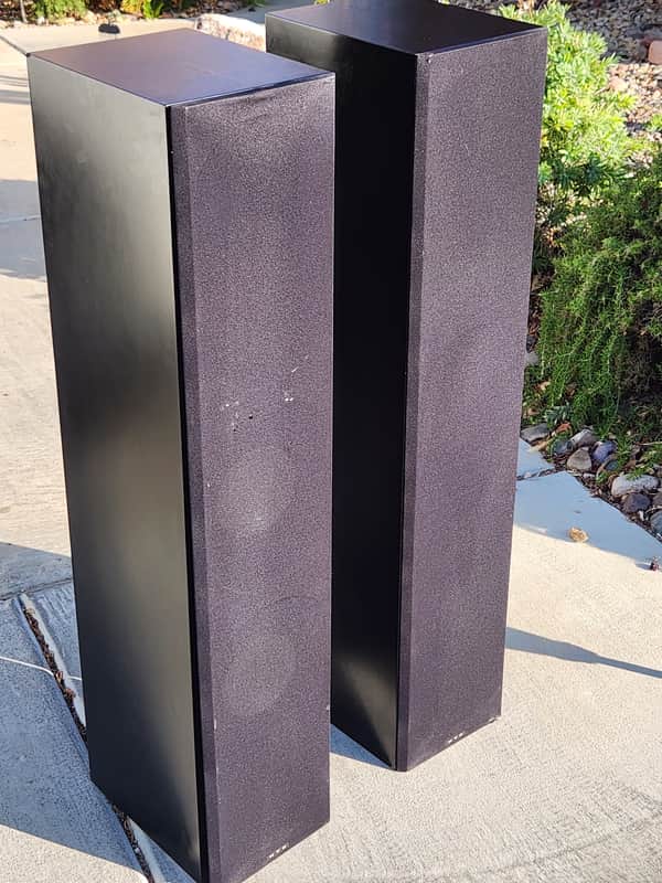 HTD Level THREE Tower Speakers 2001 - Black image 1