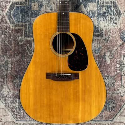 1966 Martin D18 Natural Vintage Spruce / Mahogany Acoustic Guitar W/ Case! Absolute Canon!! image 7