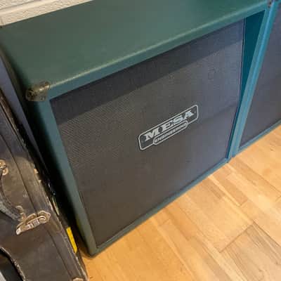 Mesa Boogie Oversized 4x12 Rectifier (2004) – UK Vintage 30s – Black on Green Tolex – Straight Front image 4